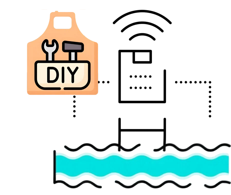 Chlorine generator EL - Salt electrolysis - DIY kit with pH and RX control