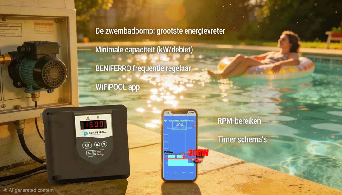 Optimale zwembadpomp circulatie, voor minimale energiekosten en maximaal zwemplezier