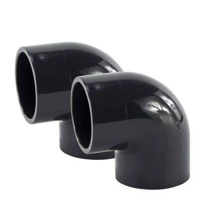 2x PVC elbow 90° 50 mm – 10 bar pressure pipe (2 pieces)
