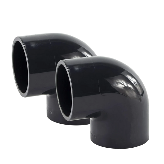 2x PVC elbow 90° 50 mm – 10 bar pressure pipe (2 pieces)