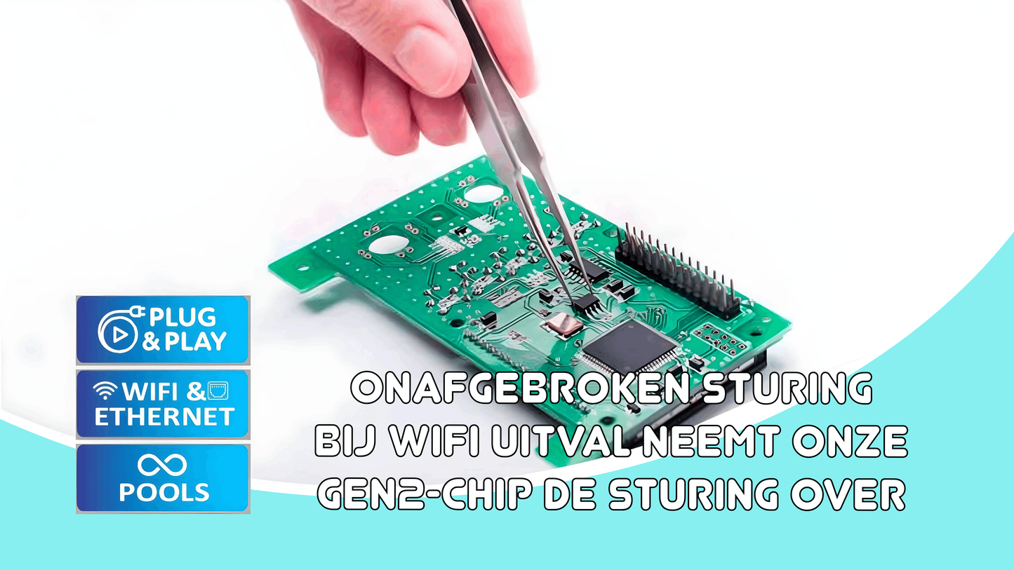 Zoutelektrolyse HS zelfbouw kit met pH en RX regeling - zwembad tot 100 m³