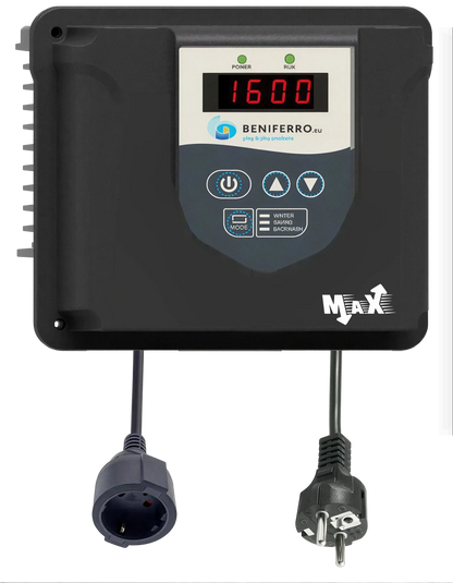 Frequency regulator MaX IP20 230V - max. 1.12 kW (1.5 HP) pumps