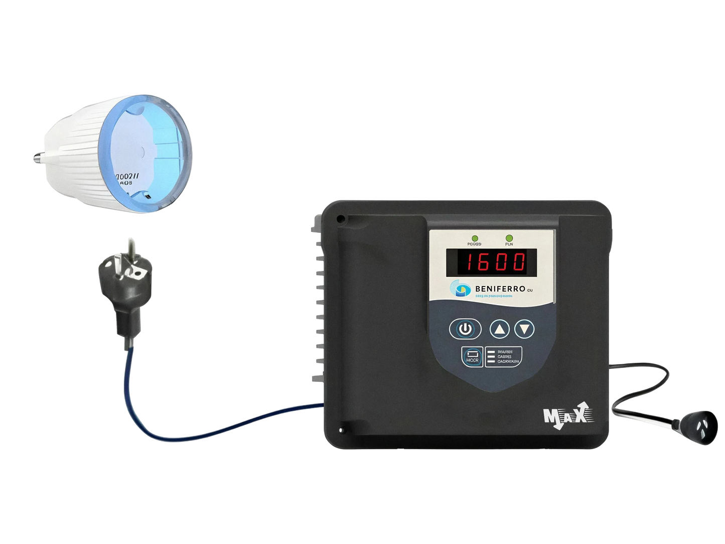 WiFi-controlled MaX frequency converter IP20 230V - 1.12 kW (1.5 HP)