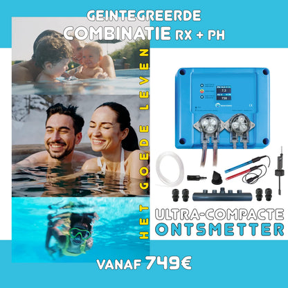 Pool TWIN COMBO - Compact 12V dosing unit for liquid chlorine / pH control  - DIY kit - pool/spa 1 to 150 m³