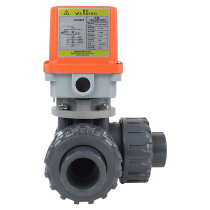 Automatic 3-way valve 50/63 mm T-bore with BENISOL temperature control - plug & play