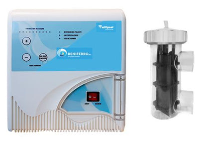 Salt electrolysis low salt (LS) without pH and chlorine control - DIY kit for pool from 30m³ to 125m³