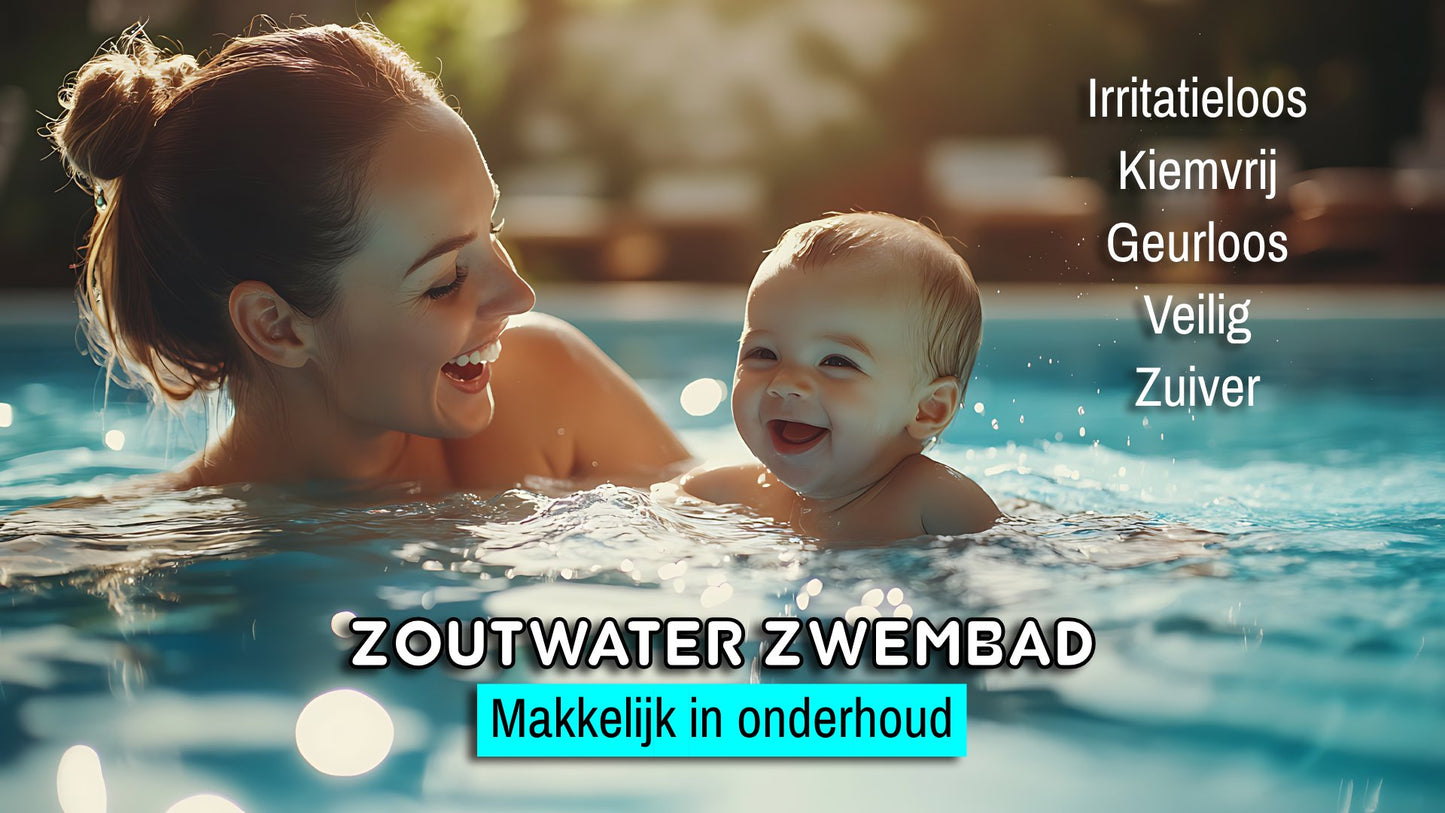 Zoutelektrolyse HS zelfbouw kit met pH en RX regeling - zwembad tot 100 m³