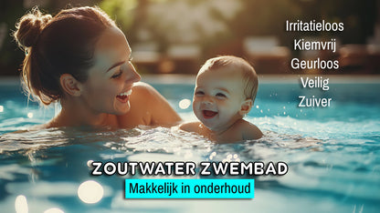 Zoutelektrolyse HS zelfbouw kit met pH en RX regeling - zwembad tot 100 m³